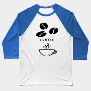 split grain black coffee cup Baseball T-Shirt